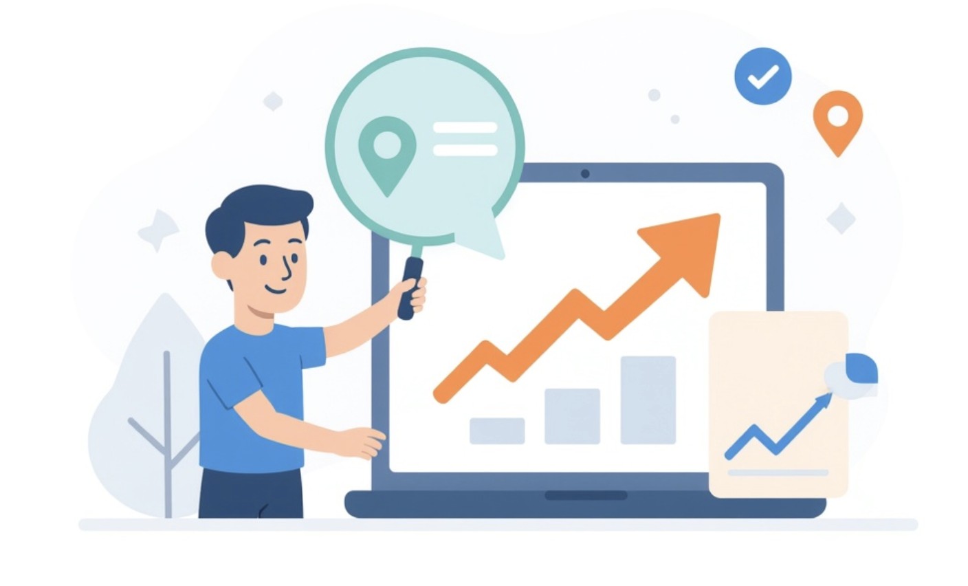 Specjalista SEO analizuje wpływ breadcrumbs na nawigację.