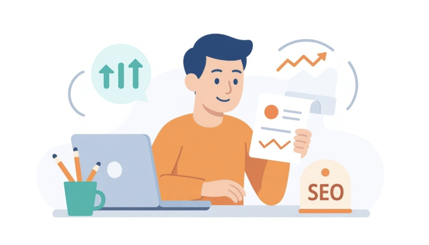 Specjalista SEO aktualizuje treści, aby uniknąć ich degradacji.