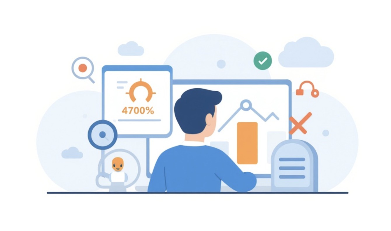 Specjalista SEO analizuje limit szybkości indeksowania stron w Google.